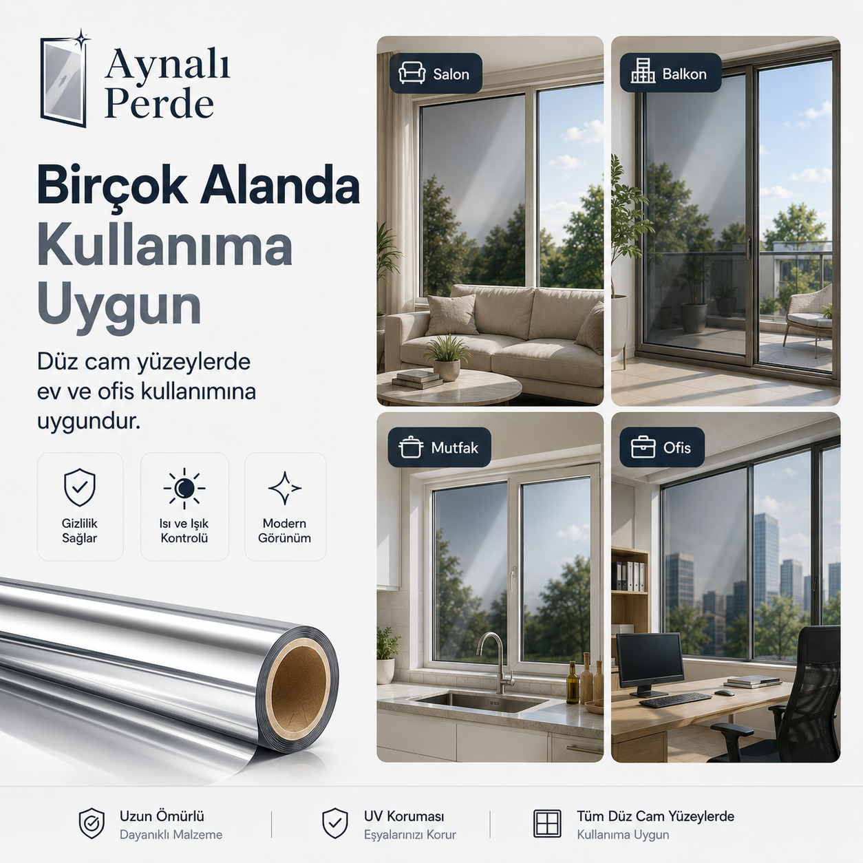 Aynalı Perde  Cam Filmi