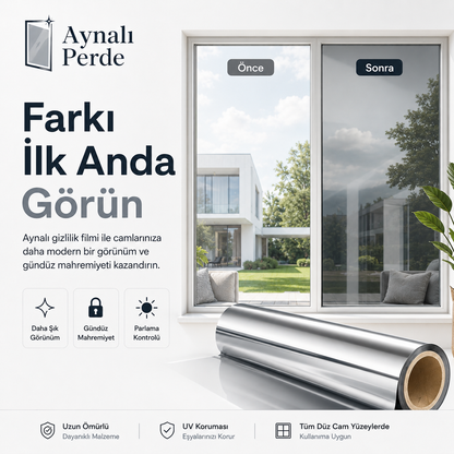 Aynalı Perde  Cam Filmi