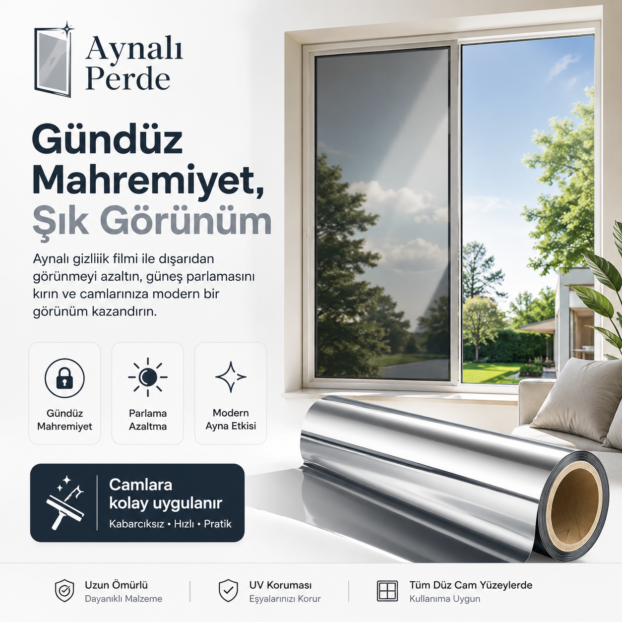 Aynalı Perde  Cam Filmi